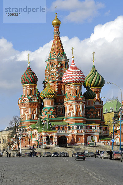 Basilius-Kathedrale  Roter Platz  Moskau  Russland