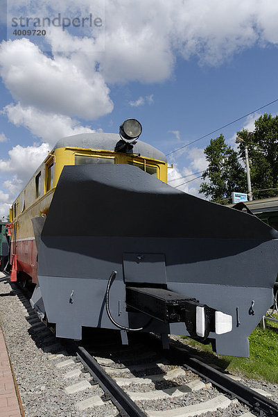 Schneepflug-Zug SDP  Russland  Baujahr 1967  Eisenbahn-Museum Moskau  Moskau  Russland
