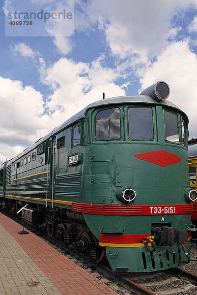Sowjetische Diesel-Lokomotive TE3  gebaut im Jahre 1964