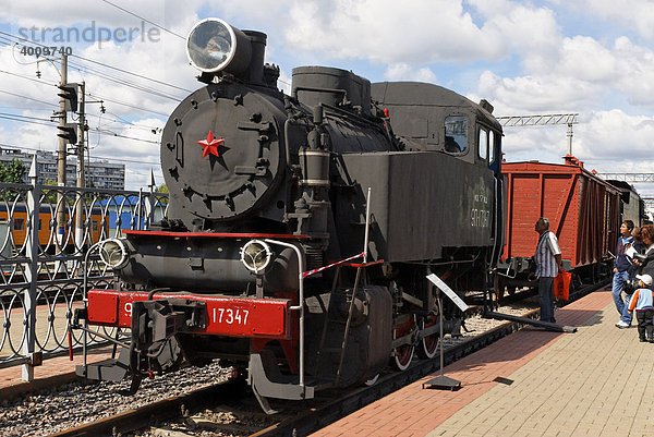 Sowjetische Dampflok ohne Kohlenwagen  Tank-Lokomotive 9P  Baujahr 1953