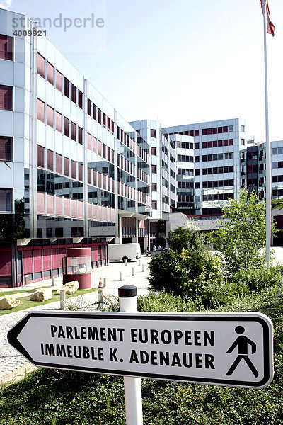 Europäisches Parlament  Gebäude Konrad Adenauer  in Luxemburg  Europa