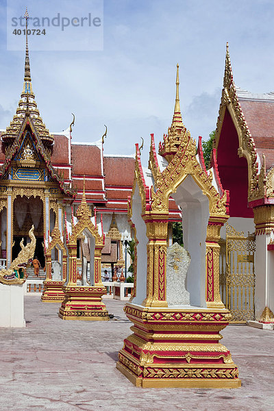 Tempelanlage Wat Chalong Insel Phuket Südthailand Thailand Südostasien Asien