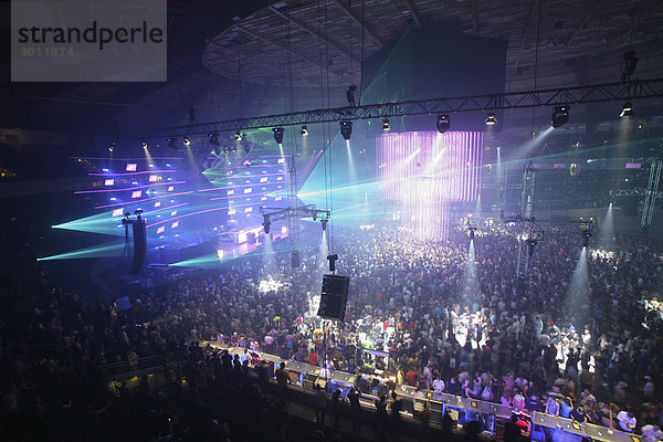 Techno-Festival Mayday  Westfalenhalle Dortmund  Nordrhein-Westfalen  Deutschland  Europa