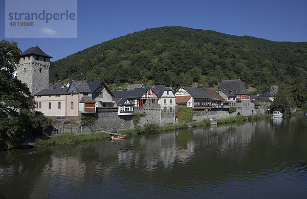 Dausenau an der Lahn  Rheinland-Pfalz  Deutschland  Europa