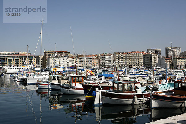 Yachthafen  Sportboothafen  Hafen von Marseille  Südfrankreich  Frankreich  Europa