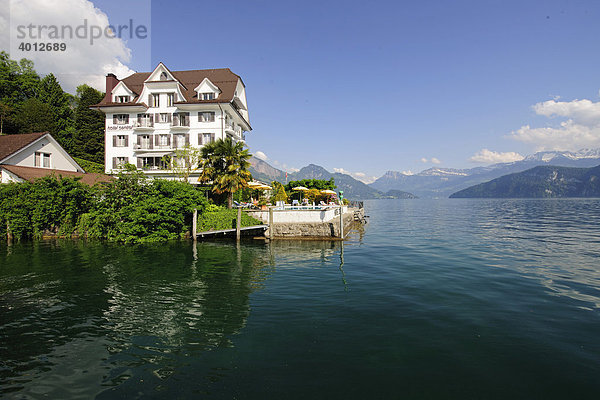 Hotel Central in Weggis am Vierwaldstättersee  Kanton Luzern  Schweiz  Europa Kanton Luzern