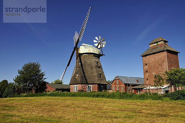 Windmühle bei Gelting  Schleswig Holstein  Deutschland  Europa