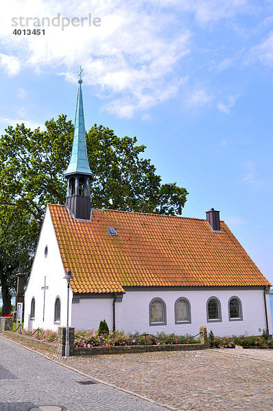 Kirche in Maasholm  Schleswig-Holstein  Norddeutschland  Deutschland  Europa