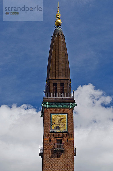 Turm des Palace Hotel am Rathausplatz  Kopenhagen  Dänemark  Skandinavien  Europa