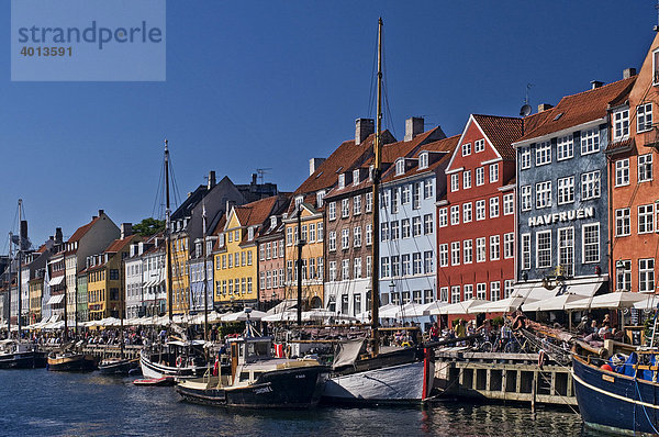 Nyhavn  Kopenhagen  Dänemark  Skandinavien  Europa