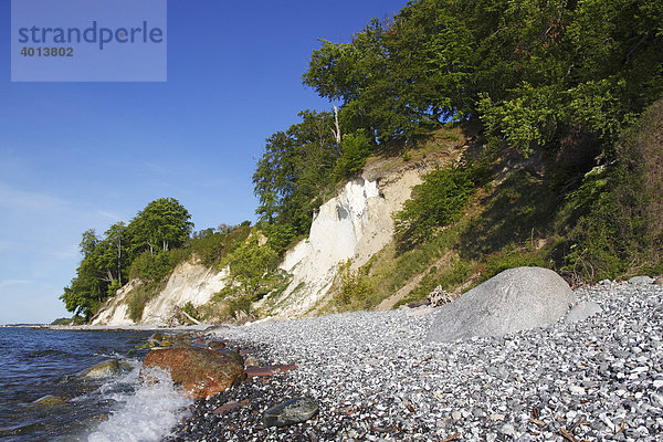 Kreidefelsen  Kreidefelsküste an der Ostseeküste  Nationalpark Jasmund  Insel Rügen  Mecklenburg-Vorpommern  Deutschland  Europa