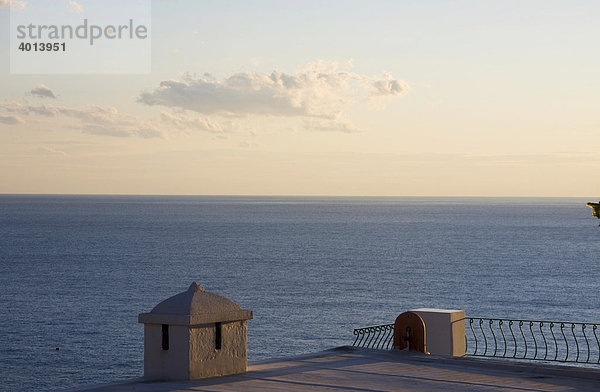 Terrasse in Positano  Amalfi-Küste  UNESCO-Weltkulturerbe  Kampanien  Italien