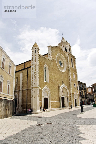 Kathedrale  Dom  gotische Kirche in Lucera  Foggia  Apulien  Südost-Italien  Europa