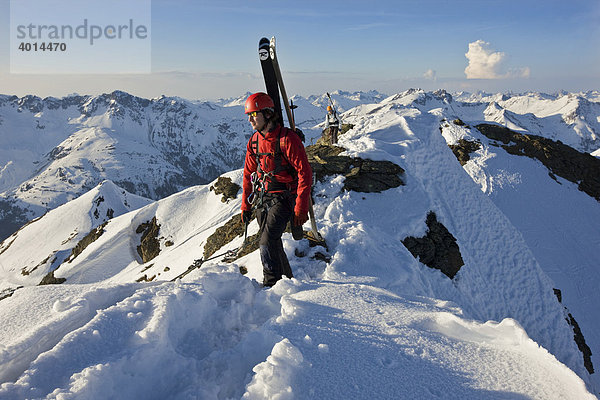 Winterklettersteig  Freerider  Bergsteiger  Arlberg  Verwallgruppe  Nordtirol  Österreich  Europa