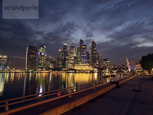 Marina Bay  Promenade  Singapur  Asien