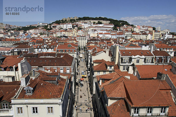 Ausblick  Castelo de Sao Jorge  Lissabon  Portugal  Europa