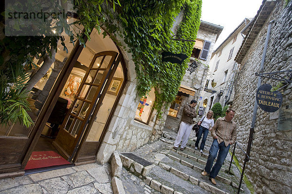 Geschäfte in St.-Paul-de-Vence  Cote d'Azur  Provence  Frankreich