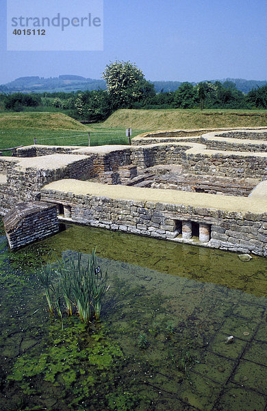 Römische Ausgrabungsstätte  Ausgrabungen  Archäologie  bei St- PËre-sous-VÈzelay  VÈzelay  Burgund  Frankreich  Europa
