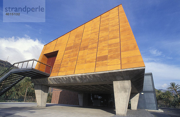 El Centro de Visitantes  EXCMO CABILDO INSULAR  Besucherzentrum  moderne Architektur  San Sebastian  La Gomera  Kanarische Inseln  Spanien  Europa