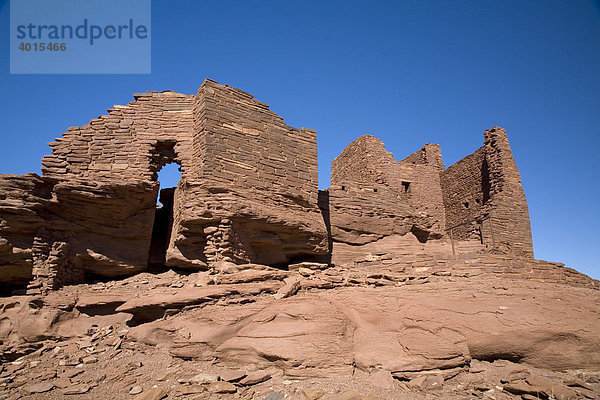 Die Wukoki Pueblo Ruinen  Wupatki National Monument  Arizona  USA