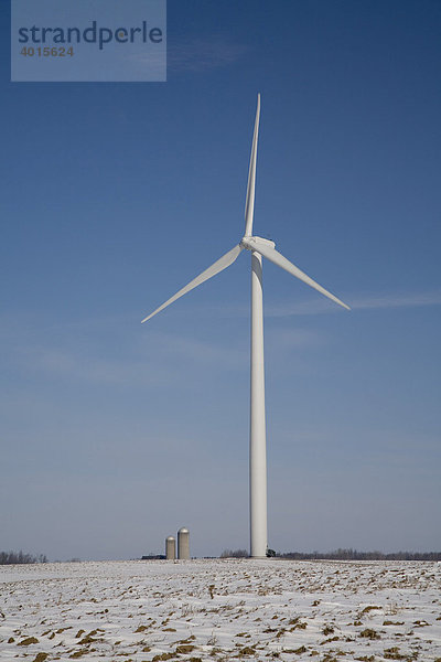Der Noble Thumb Windpark  betrieben von John Deere Wind Energy  Ubly  Michigan  USA