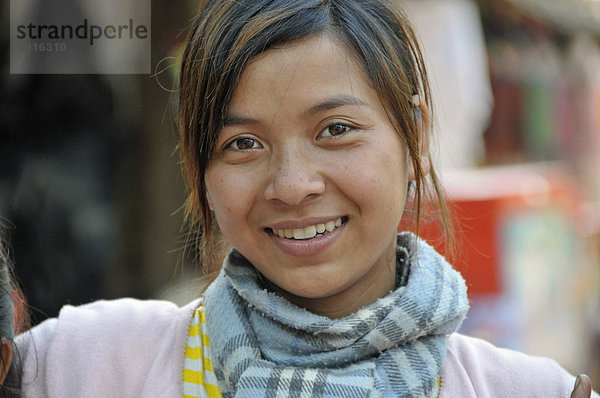 Mädchen  Portrait  Kambodscha  Asien