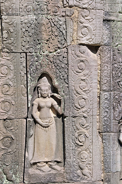 Devata  Ta Som Tempel  Prasat Ta Som  Angkor  Kambodscha  Asien