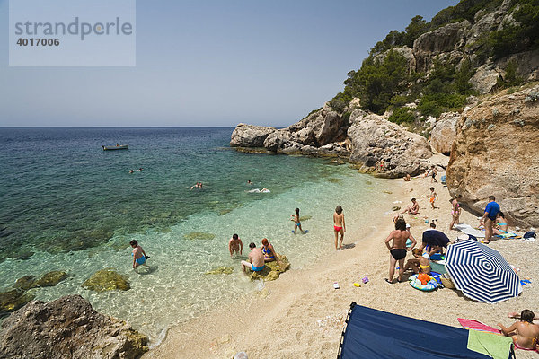 Strand bei Zavala  Insel Hvar  Dalmatien  Kroatien  Adria  Mittelmeer  Europa