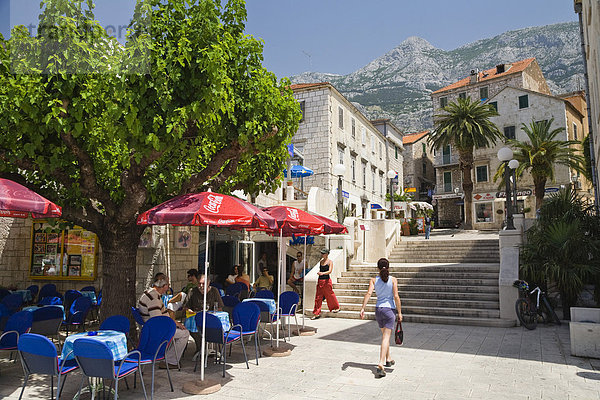Altstadt von Makarska  Dalmatien  Kroatien  Europa