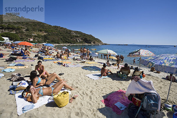 Strand von Cavoli  Elba  Toskana  Italien  Mittelmeer  Europa