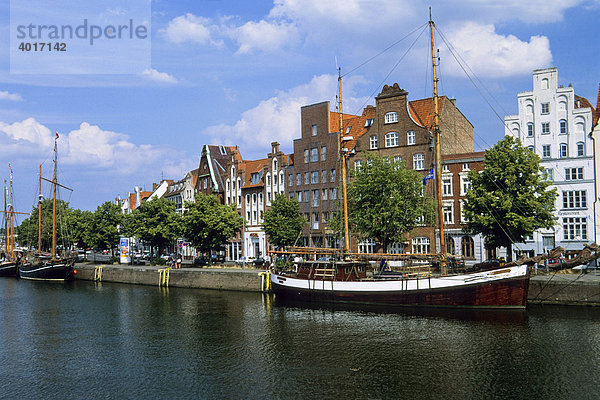 An der Untertrave  Lübeck  Altstadt  Schleswig-Holstein  Deutschland  Europa