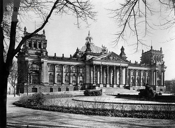Reichstag  Berlin  Deutschland  historische Aufnahme  ca. 1930