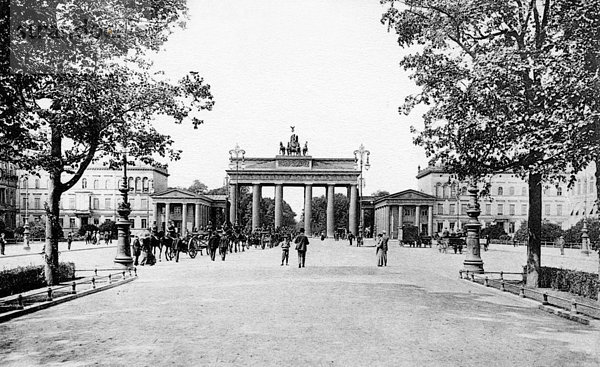Brandenburger Tor  Berlin  Deutschland  historische Aufnahme  ca. 1860