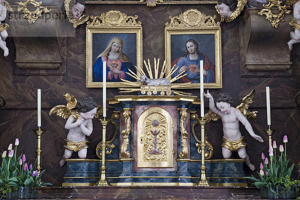 Altar der Kirche in Tragöss  Steiermark  Österreich  Europa