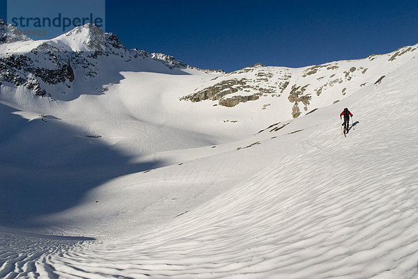 Skitour in Rauris  Nationalpark Hohe Tauern  Salzburg  Österreich  Europa