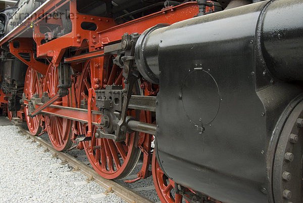 Antriebsräder einer Dampflokomotive  Ampflwang  Oberösterreich  Österreich  Europa