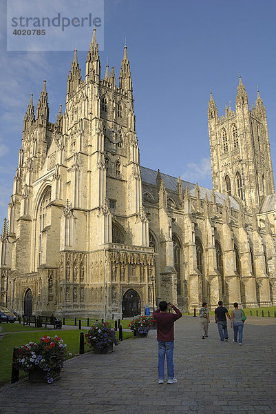 Kathedrale von Canterbury  Sitz des Primas der anglikanischen Kirche  Südengland  England  Vereinigtes Königreich  Europa
