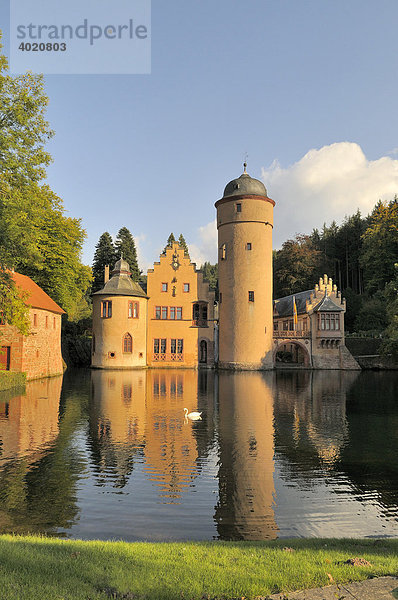 Wasserschloss Mespelbrunn  Spessart  Franken  Bayern  Deutschland  Europa