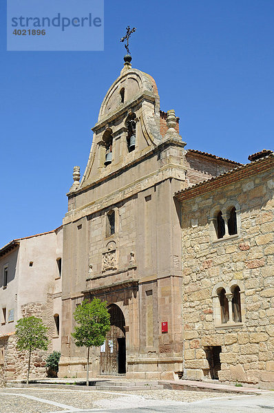 Kirche San Felipe  Altstadt  Molina de Aragon  Kastilien La Mancha  Spanien  Europa