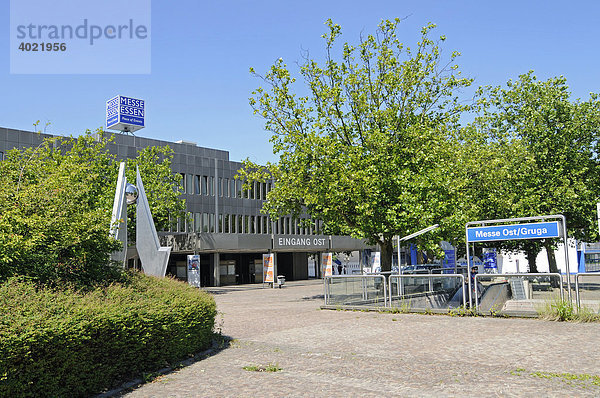 Eingang Ost  Messe Essen  Messegebäude  Messehalle  Messegelände  Essen  Ruhrgebiet  Nordrhein-Westfalen  Deutschland  Europa