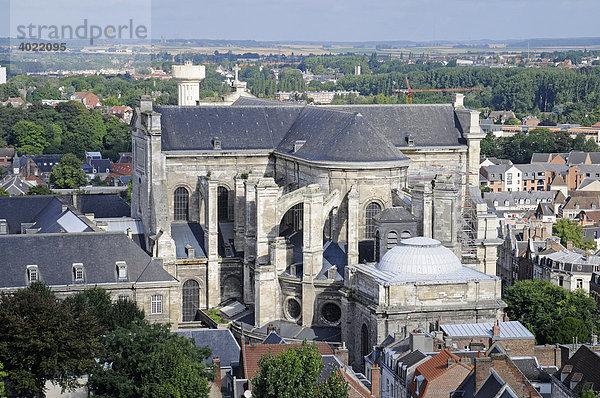 Kathedrale Saint Vaast  Stadtansicht  Übersicht  Arras  Nord Pas de Calais  Frankreich  Europa