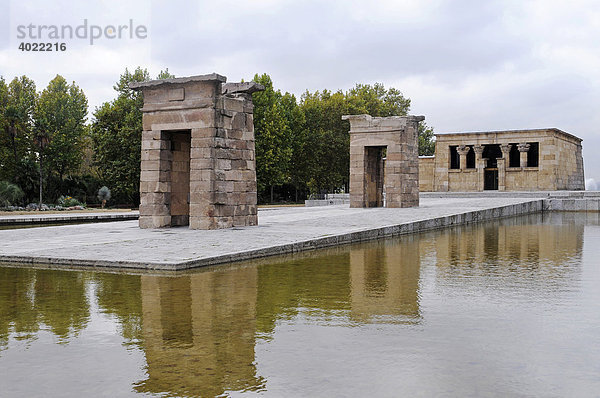 Templo de Debod  ägyptischer Tempel  Antike  Madrid  Spanien  Europa