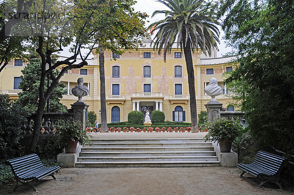 Jardins del Palau Reial de Pedralbes  Palast  Museum  Park  Barcelona  Katalonien  Spanien  Europa