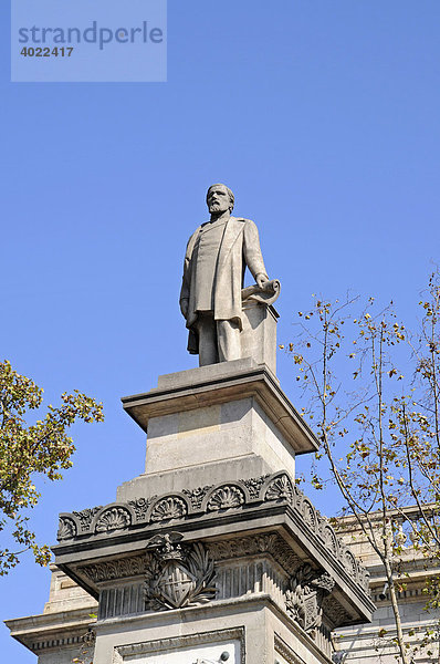 Denkmal  Antoni Lopez  Palacio de la Llotja de Mar  ehemalige Handelsbörse  Barcelona  Katalonien  Spanien  Europa