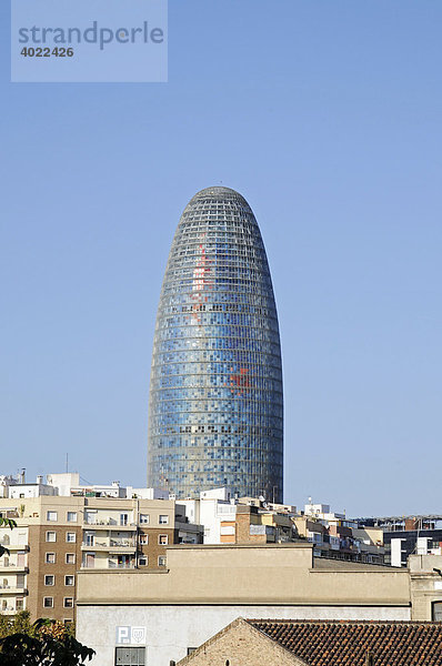 Torre Agbar  Bürohochhaus  Barcelona  Katalonien  Spanien  Europa