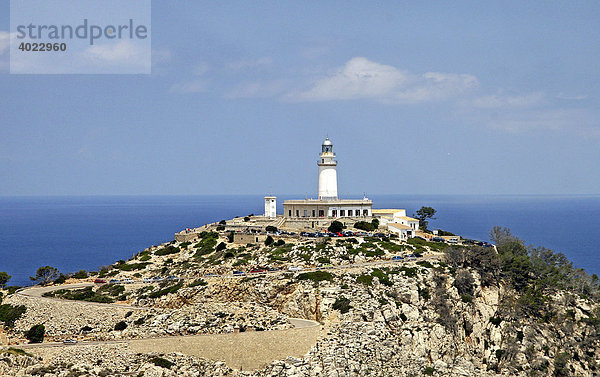 Leuchtturm  Cap Formentor  Mallorca  Balearen  Spanien  Europa
