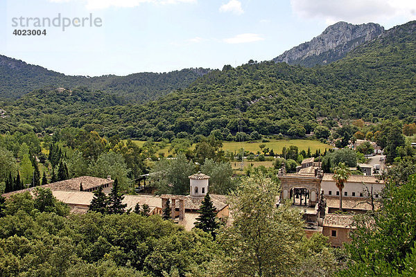 Klosteranlage Lluc  Santuari de Lluc  Serra de Tramuntana  Escorca  Mallorca  Balearen  Spanien  Europa