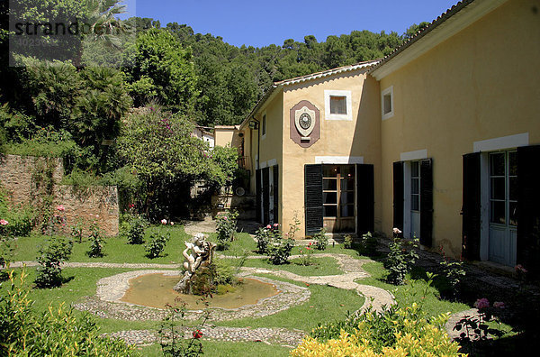 Garten  Wasserspiele  Landgut  Freilichtmuseum  La Granja  Esporles  Mallorca  Balearen  Spanien  Europa