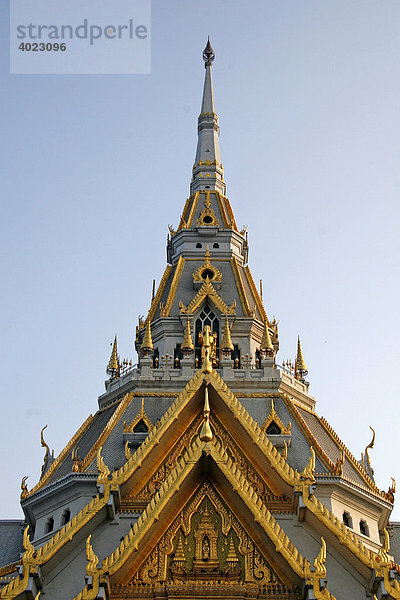 Wat Sothon Wararam Woravihan Tempel  buddhistische Tempelanlage  Chachoengsao  nahe Bangkok  Thailand  Asien