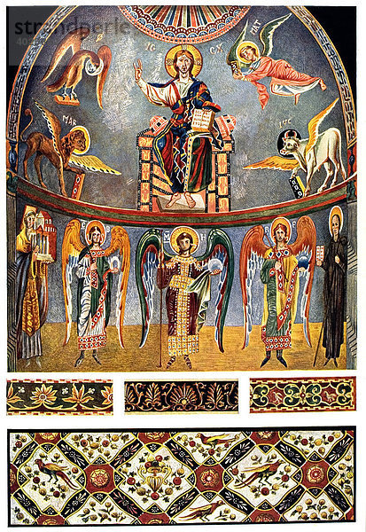 Freskomalereien aus dem 11. Jahrhundert  Das Mittelalter  Die Fresken in Süditalien  Salazaro  Monumenti della Italia meridionale